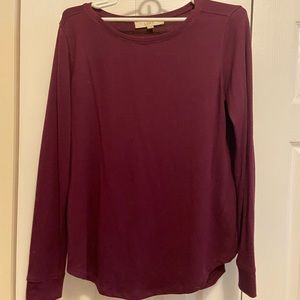 Purple/maroon Ann Taylor Loft lightweight sweater
